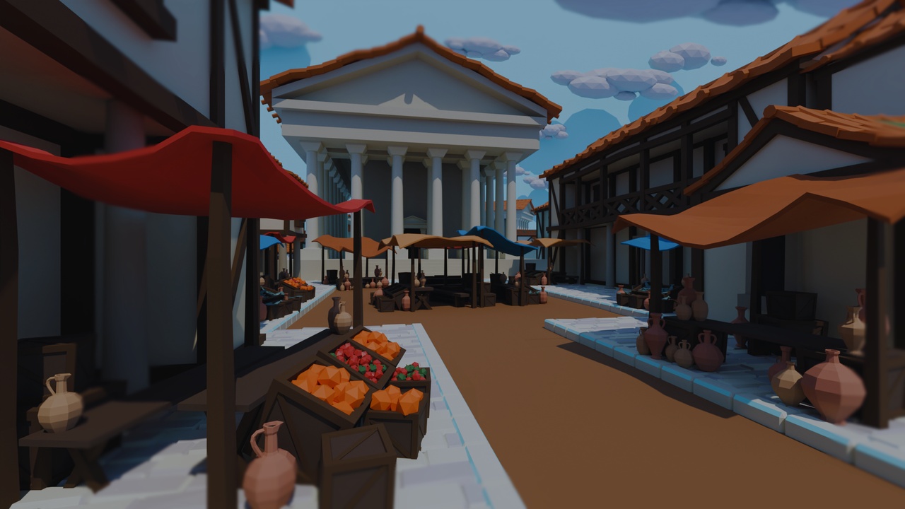 Low-poly Ancient Greek asset pack thumbnail
